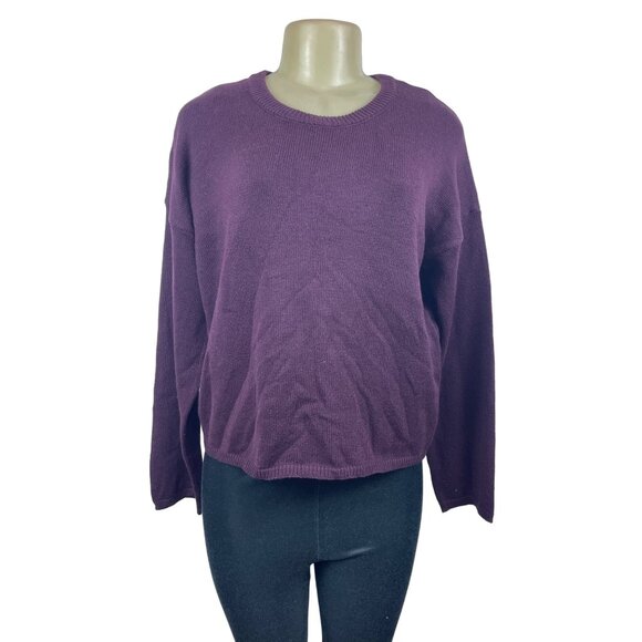 Lulu’s Women’s Burgundy Round Collar Sweater Sz M - NWT - Picture 1 of 7